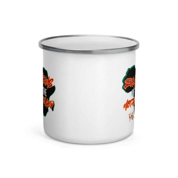 enamel-mug-white-12-oz-front-691dfa33e7cd1.jpg Rhythms From The Motherland | Enamel Mug