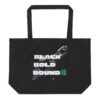 BLACK BOLD BOUNDLESS | Large Organic Cotton Tote Bag