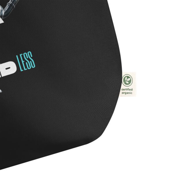 BLACK BOLD BOUNDLESS | Large Organic Cotton Tote Bag
